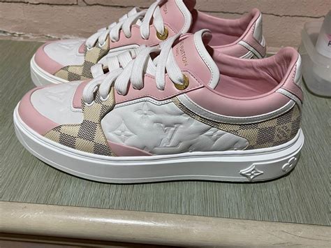 lv time out sneaker pink|Lv time out sneaker white.